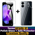 Tecno Spark 9T Glass Protector Polish Screen Tempered + Back Protector Transparent Hydrogel Soft Film jell Protection For Tecno Spark 9T - Ebay. 