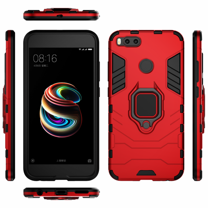 Phone Holder Finger Ring Case for Xiaomi Mi 5X A1 Magnetic Armor Cover on the for Xiomi Mi A1 5X MI5X MIA1 5 X A 1 Coque