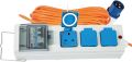 Main Supply Unit - Electric Hook Up for Camping - Water Resistant Extension Lead 15m - Mains Supply Unit with 3 Sockets for Motorhome / Caravan & Camping - Electric Hook Up Cable UK Plug. 