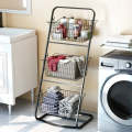 2-3 Tier Metal Kitchen Rack Multi-Purpose Storage Organizer Basket for Fruits, Vegetables, and Kitchen Essentials, Sturdy Iron Stand with Inclined Design, Space-Saving, Anti-Rust. 