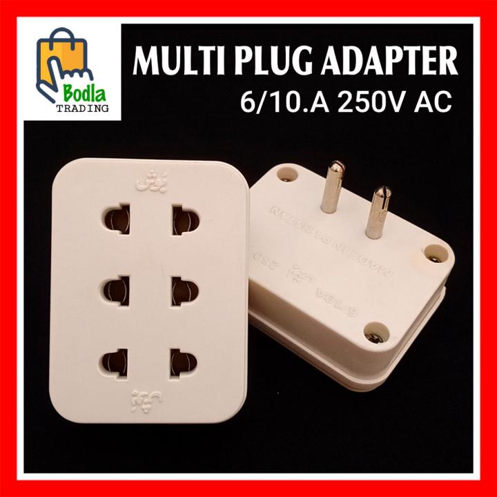 Multi Plug Adapter Multi Pin Plug Socket with Best Grip for Household Electrical Appliances