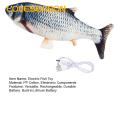 Electric Fish Toy Realistic Electric Floppy Fish Toy for Kids Usb Rechargeable Soothing Baby Toy Sleep Mode Fish Toy. 