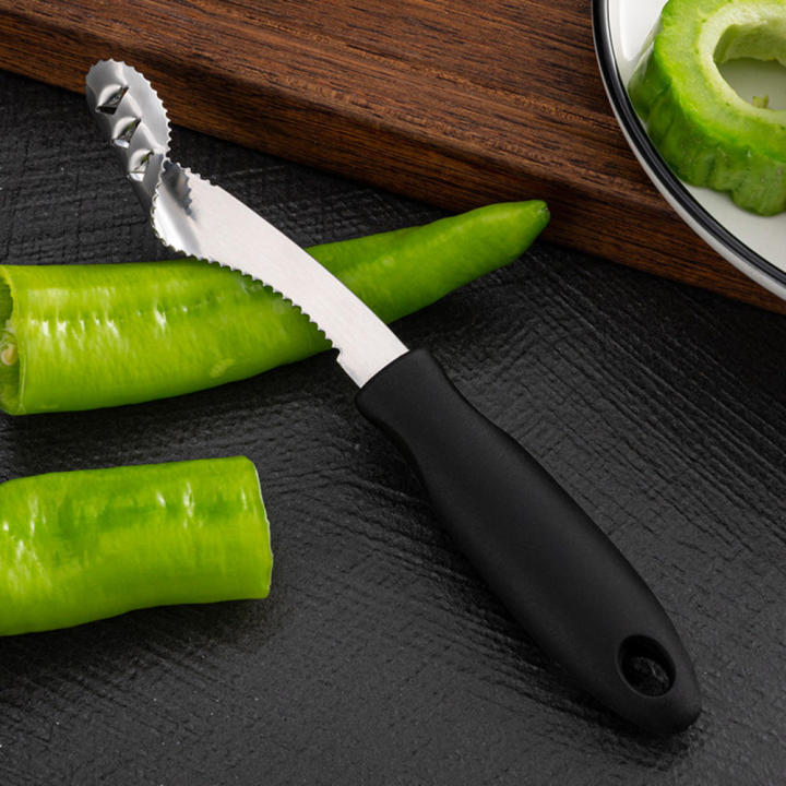 Convenient Green Pepper Nuclear Remover Good Quality Stainless Steel Quick Chili Core Extractor Green Pepper Seeder for Green