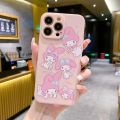 Sanrio Kuromi My Melody Phone Cases For iPhone 15 14 13 12 11 Pro Max Mini XR XS MAX 8 X 7 SE Plus Anti-drop Soft Silicone Cover. 