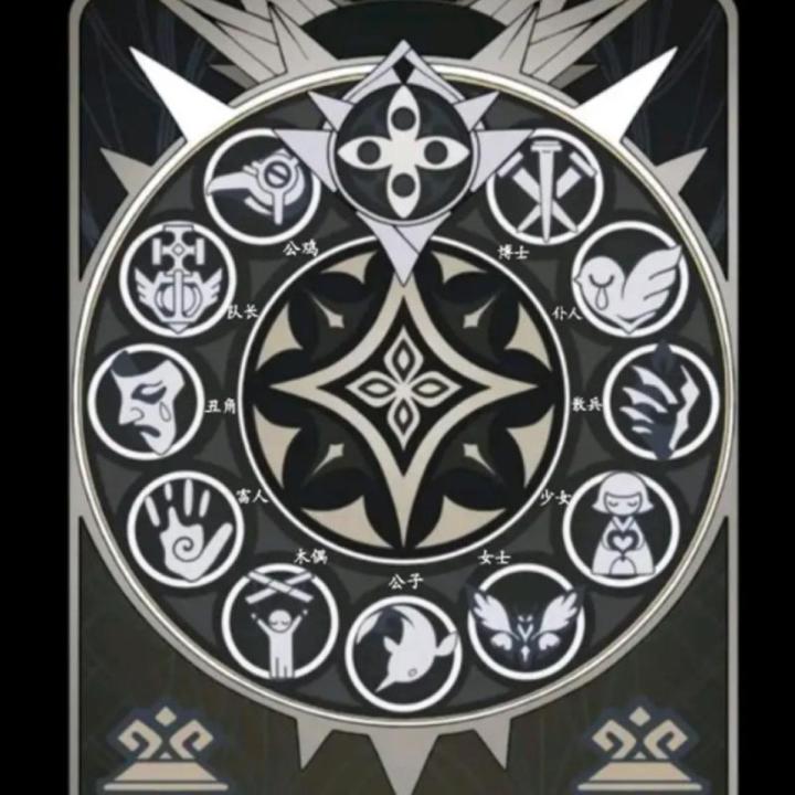 Genshin Impact Fatui Harbingers Totem Theme Doctor Dottore Cosplay Titanium Steel Necklace Pendant Choker 60cm Chain Accessories