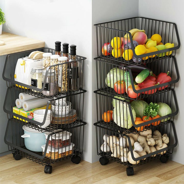 Vegetable%20Rack%20Fruit%20Rack%20Vegetable%20Storage%20Organizer%20Bin%204%20Tier%20%20Metal%20Wire%20Basket%20%20for%20Kitchen%20Rotating%20Trolley%20Portable%20for%20Onion%20Cutlery,%20Spice,Jars%20Container%20Removable%20Basket%20-%20Image%207