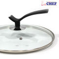 CHEF Premium Quality Glass Lid/Cover With Stylish Handle – 36 cm. 