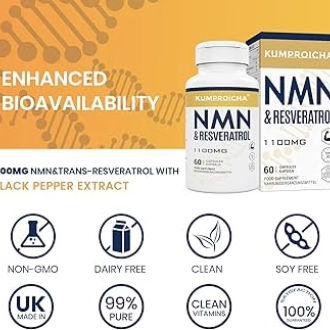 LiveMax NMN & Resveratrol 1100MG Capsules