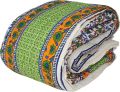Double bed size razai filled with 100% pure white cotton lehaf foldable light weight (Multicoloired 2 sleeping capacity size 6.5×7.5 feet or 90×78 inches). 
