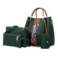 Bag X 4 Piece Luxury Premium Leather Shoulder & Crossbody Bags with Large Capacity Handbags Set for Women. 