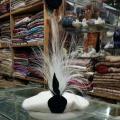 Hunza Traditional Cap for Men White with Plume Feather | Hunza Cap. 