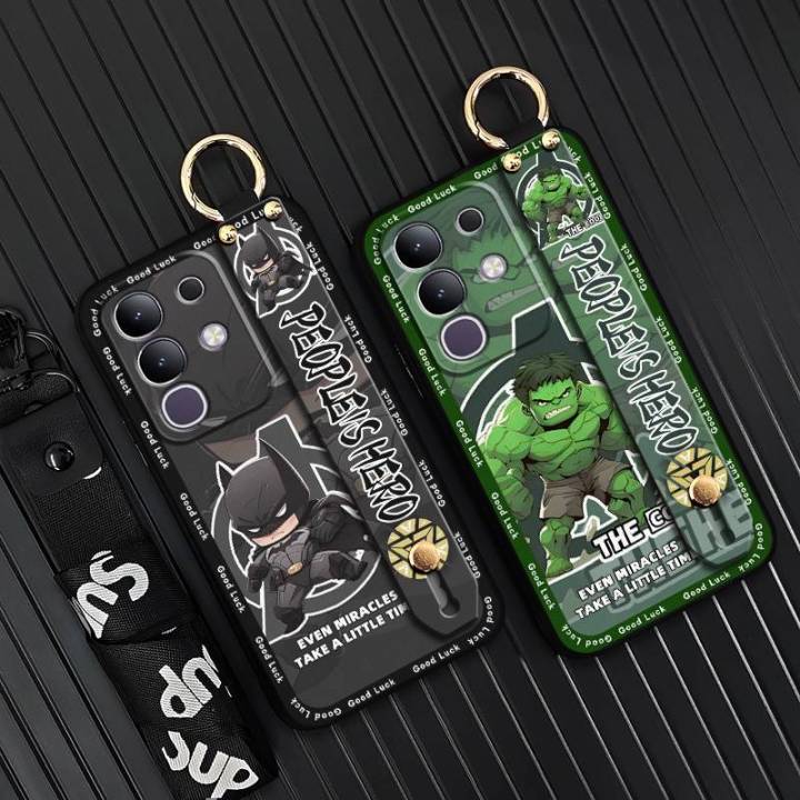 Wrist Strap Waterproof Phone Case For VIVO Y29 4G/T4X 5G Wristband Soft case Lanyard Phone Holder Cute Fashion Design