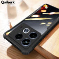 Quiberk for Infinix Note 40 4G Case Edge-Reinforced Shockproof Hard Transparent Phone Cover. 
