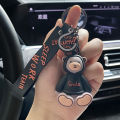 Personality hooded sweatshirt bear doll keychain cartoon cute car keychain creative gift wholesale keyring. 