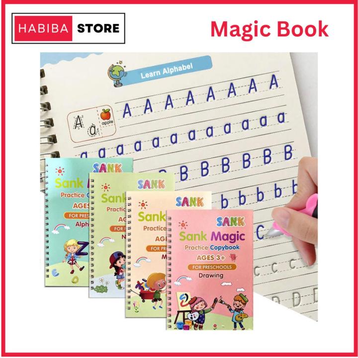 Sank%20Magic%20Practice%20Copybook%20(4%20Books%20+%20Magic%20Pen%20&%2010%20Ink%20Refills)%20Sank%20Magic%20Book%20for%20Montessori%20Children%20Tracing%20Handwriting%20First%20Preschool%20Baby%20Learning%20Books%20for%20Kids%20-%20Image%203