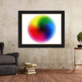 1000 Pcs Jigsaw Round Rainbow Colors Puzzles For Kids and Adults Puzzle For Teenagers 1000 Pieces Large Circle Gradient Color Fun and Challenging Family Game (Rainbow). 