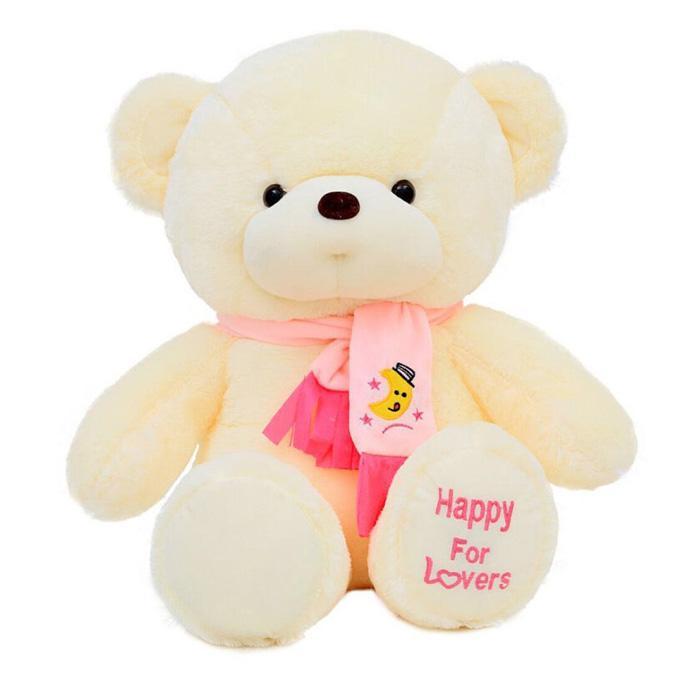 Stuffed%20&%20Fluffy%20White%20Plush%20Teddy%20Bear%20-%2012%20inch%20size%20-%20Image%202