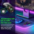 Wireless Gaming Mouse Computer Mouse with Honeycomb Shell 6 Programmed Buttons 3 Adjustable DPI USB Receiver Ergonomic RGB Optical Gamer Mice Mouse for Laptop PC Mac. 