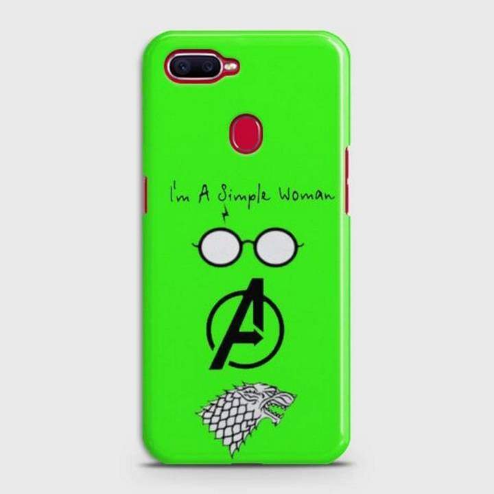Oppo A7 Cover - SkinLee HQ Hard Case - I am a simple woman - SKINLEE-620-1-396-250