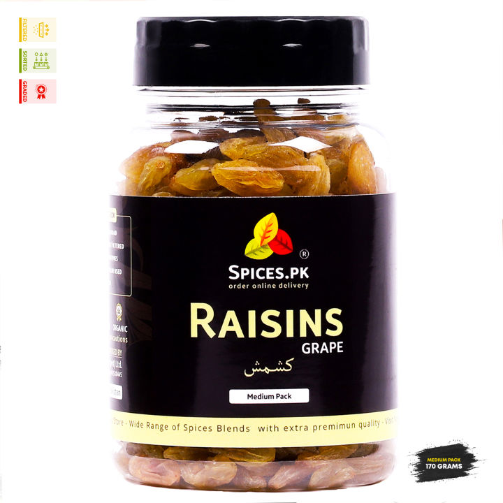 Premium%20Organic%20Raisins%20(Kishmish)%20100%25%20Pure%20Sun-Dried%20Grapes%20/%20Soungi%20Munaqqa%20for%20Snacking,%20Baking%20&%20Cooking%20%E2%80%93%20170g%20-%20Image%202