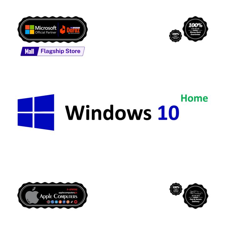Microsoft Windows 10 Home - Genuine License KEY for Lifetime.