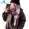 Green Home Women Winter Scarf Thicken Anti-shrink Women Winter Scarf. 