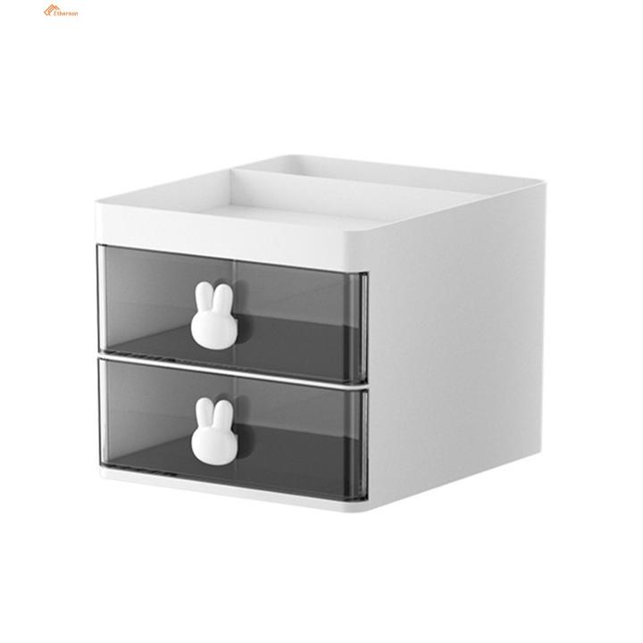 Ethereon Drawer Storage Box Plastic Box Dressing Table Stationery Storage Box