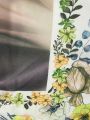 Fashion Printed Flower border  Shawl Chiffon Hijab Georgette Scarf Women Beach Sunscreen Shawl Muslim Hijab Wrap Headscarf. 