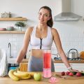 Portable Blender Bottle Set - Shaker Bottles for Protein Mixes and Smoothies - USB Rechargeable, BPA Free, Dishwasher Safe - Ideal for Home, Outdoor, Sports, and Travel. 