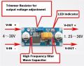 DC-DC Buck Regulator XL4015 adjustable step-down module 4~38VDC-5A. 