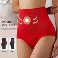 【DM bag factory Store】Seamless High Waist Postpartum Panties Women's Abdomen Hip Lift Briefs Body Shaping Breathable Underwear. 