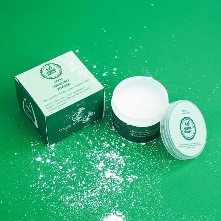 Organic Secret Teeth Whitening Powder | Bright Smile Naturally | Safe ...