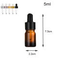 Brown Aromatherapy bottle Aromatherapy Empty Pipette Drop bottle Glass Massage dropper bottle for Spa Relaxation Wellness. 
