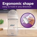 Avent Natural Feeding Bottles (11oz/330ml) - Multicolor - Anti-Colic, Feeding Bottle with Air Free Vent. 