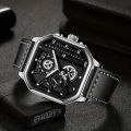 Square Men's Watch, Mecha Style Sports Casual Outdoor Wrist Watch, Ideal choice for Gifts. 