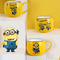 Ceramic Tea Cup Set – 1 pc of Cartoon Character Minion Oval Mug Set- Minions Coffee Cup Set. 