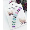 Pack of 10 - Adjustable Finger Rings For Girls - Golden Black and Silver Colour - Attractive Ring. 