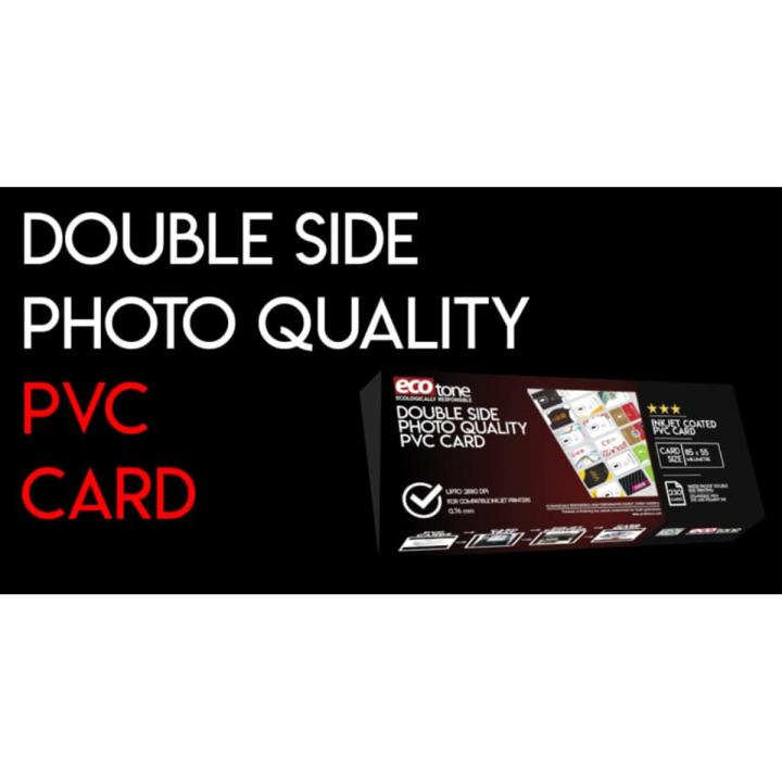 ECOTONE PVC N.I.C SIZE CARD - 230 CARDS