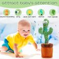 Dancing Cactus Toy with Recording - Rechargeable Plush Funny Electronic Shaking Cactus Singing Dancing Cactus Twisting Cactus Cute Plush Toy Education Toy Plush Toy with Songs for Children Playing Birthday Gift Kids Toys. 