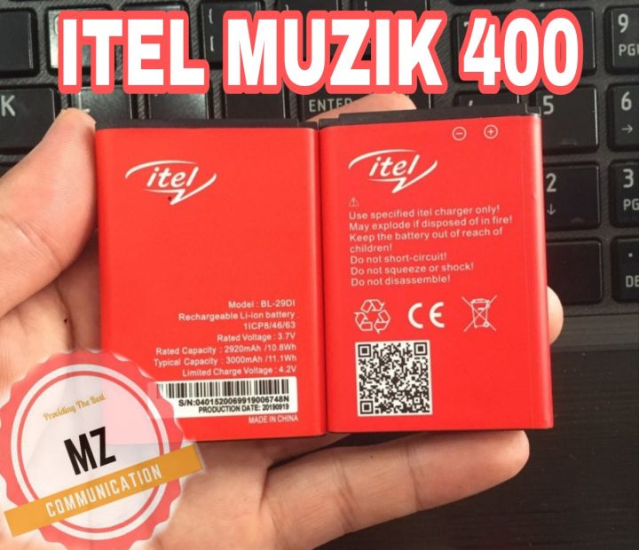 BL-29DI%20ORIGINAL%20BATTERY%20FOR%20ITEL%20MUZIK%20400,%20BRAND%20NEW%20BATTERY%20WITH%203000MAH%20BATTERY%20-%20Image%202