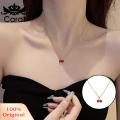 Carat Pendant Necklace Temperament Red Cherries Pendant Necklace. 