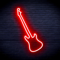 Neon Guitar Flex Silicone LED Neon Sign  2mm Thick Sheet with 12V Adapter. 