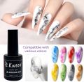 KWEEN Clear Blooming Gel Nail Polish Nail Painting Blooming Gel Polish Flower Marble Effect Nail Art Soak Off UV Gel Manicure. 