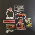 SIDHU MOOSE WALA Premium Glossy Stickers 25pcs Pack ideal for journaling skateboard notebook mobile case. 