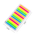 300PCS Writable Color Stickers Transparent Fluorescent Strip Index Sticker. 