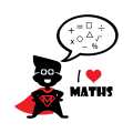I Love Maths Cute Kids back to school gifts T Shirt for kids. 