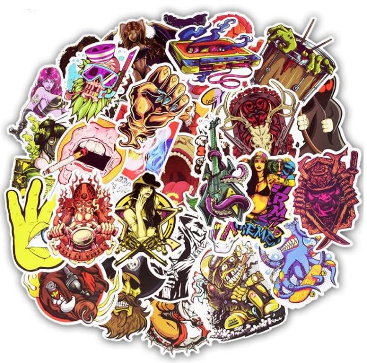 10%20Pcs/Pack%20Horror%20Series%20Rock%20Punk%20Graffiti%20Sexy%20Waterproof%20Stickers%20for%20Guitar,Laptop,Skateboard,Phone,Car,Bike%20-%20Image%202