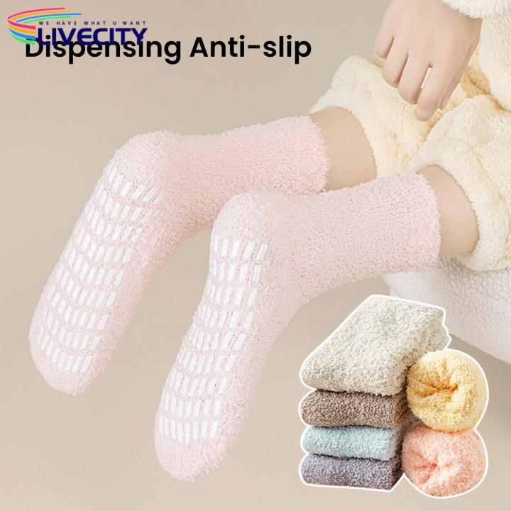 Fluffy Sleep Socks Ultra-soft Non-slip Fuzzy Cozy Socks for Women Stay Warm Stylish All Winter Long Non Slip Socks