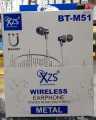 XZS BT M51 Wireless Bluetooth Earphone Nackband, Metal With MIC. 