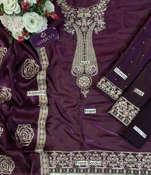 Women's%20Maroon%20Embroidered%203%20Piece%20Suit%20with%20Trouser%20&%20Dupatta%20%7C%20Elegant%20Party%20Wear%20Pakistani%20Dress%20-%20Image%202